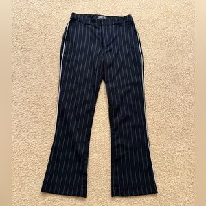 Women’s Abercrombie and fitch Navy Pinstripe Pants